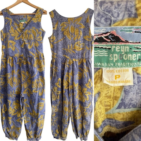 reyn spooner Pants - Vintage 90’s Reyn Spooner Cotton Jumpsuit Sz P